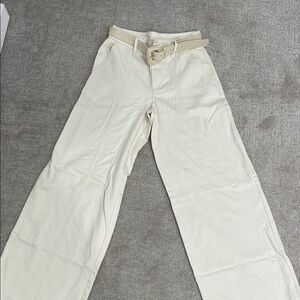 Zara Beige Chinos with Belt